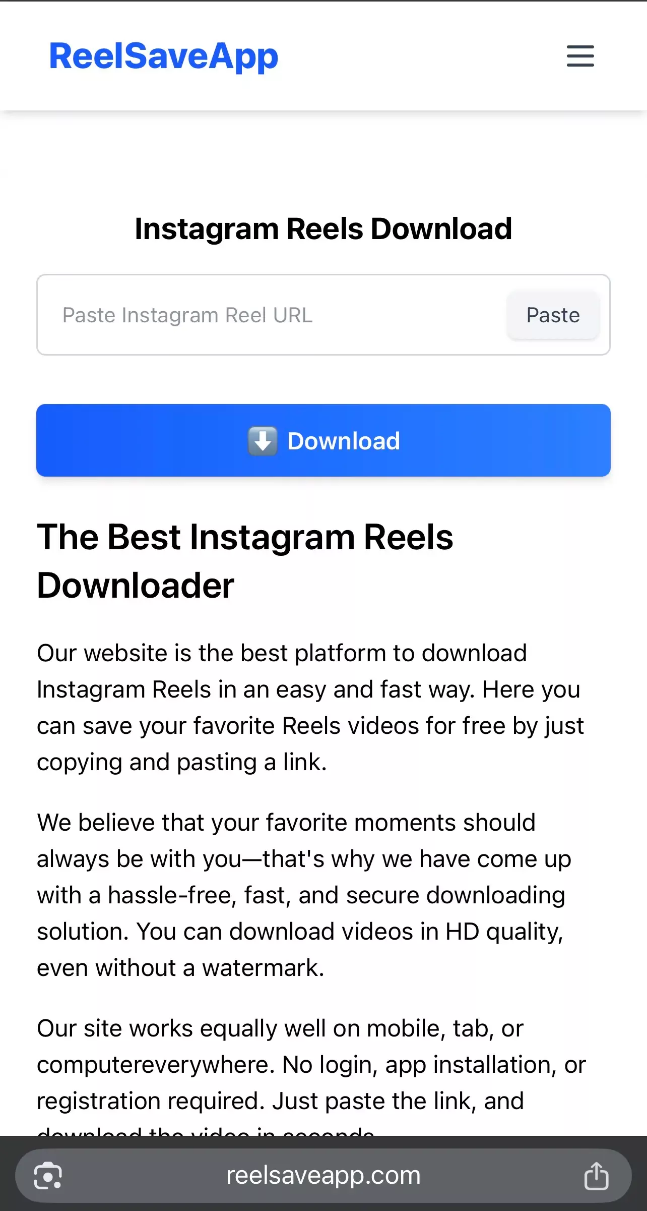 Instagram Reels Downloader<