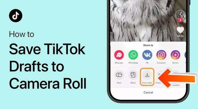 TikTok Draft to Camera Roll