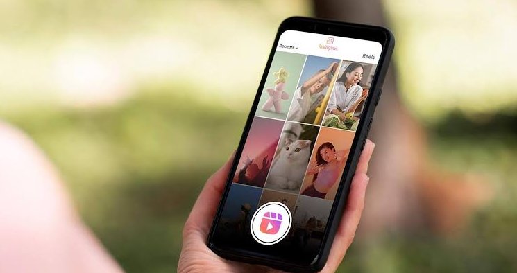 Downloading an Instagram Reel on iPhone using Safari
