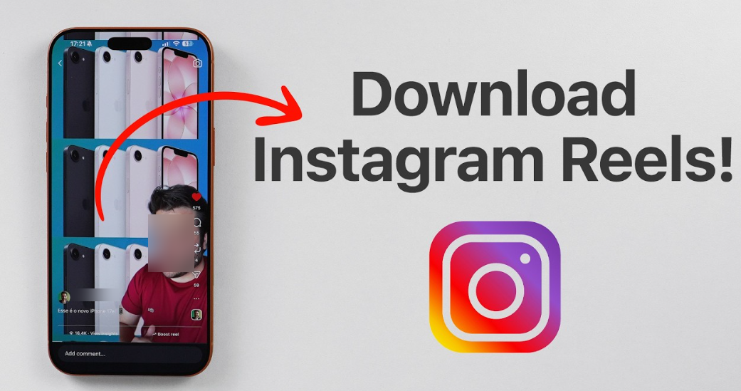 Downloading an Instagram Reel on an Android phone
